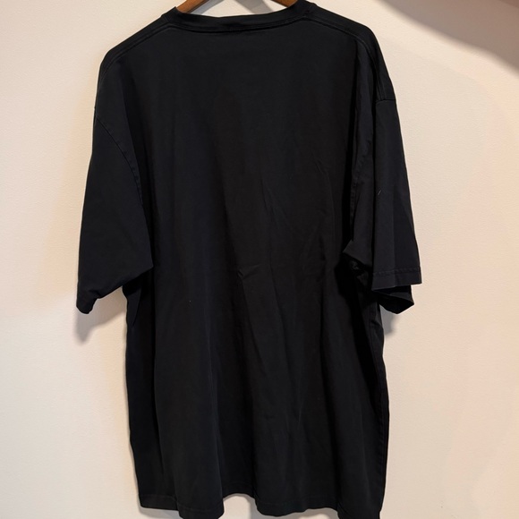 BALENCIAGA - Oversized Logo-Embroidered Cotton-Jersey T-Shirt - Black - Picture 3 of 4